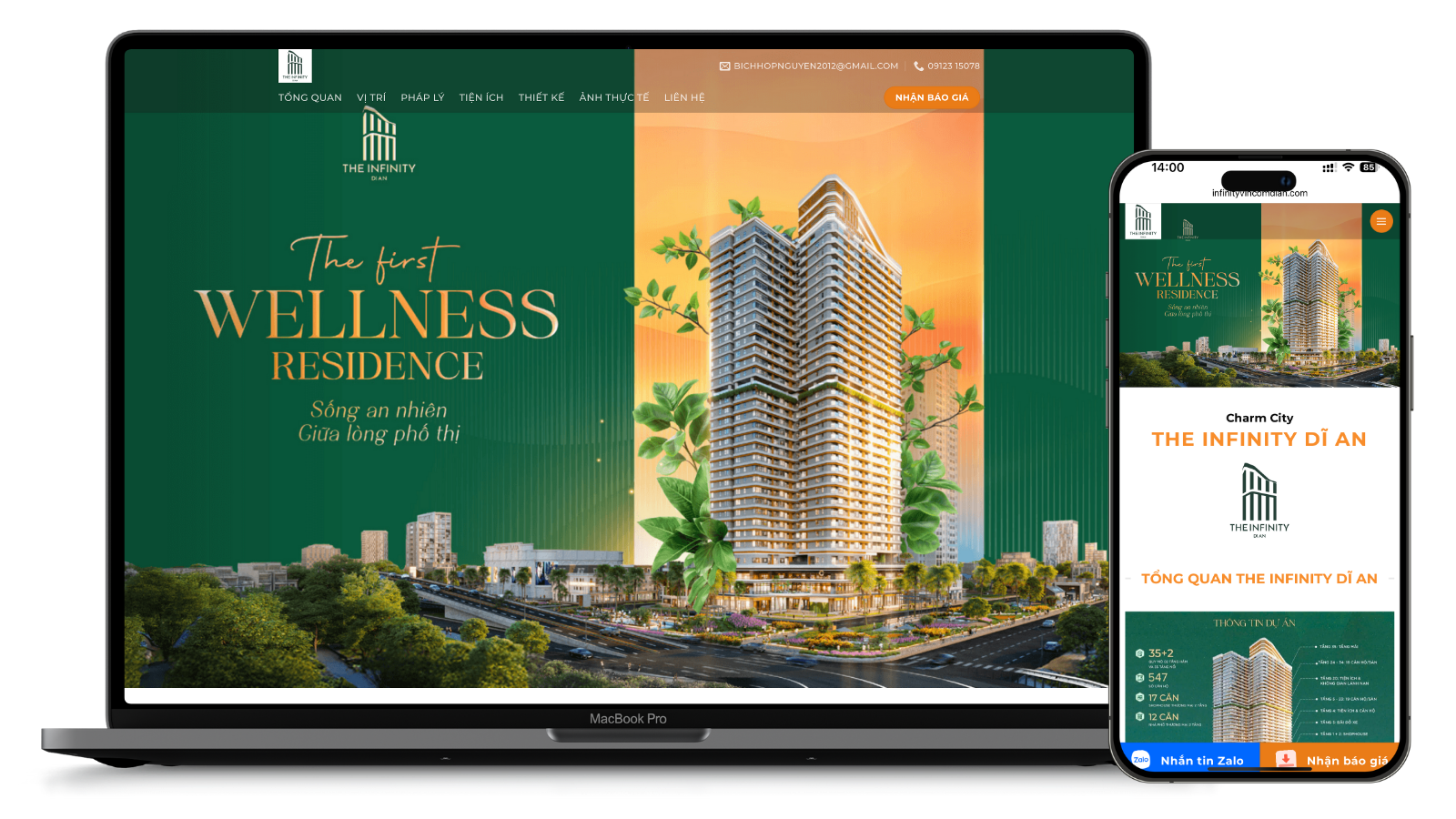 Mockup-infinity-di-an-website
